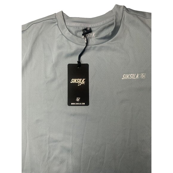 SikSilk Men's Grey Kruise Epoxy Tee Size US 40 - Picture 2 of 9